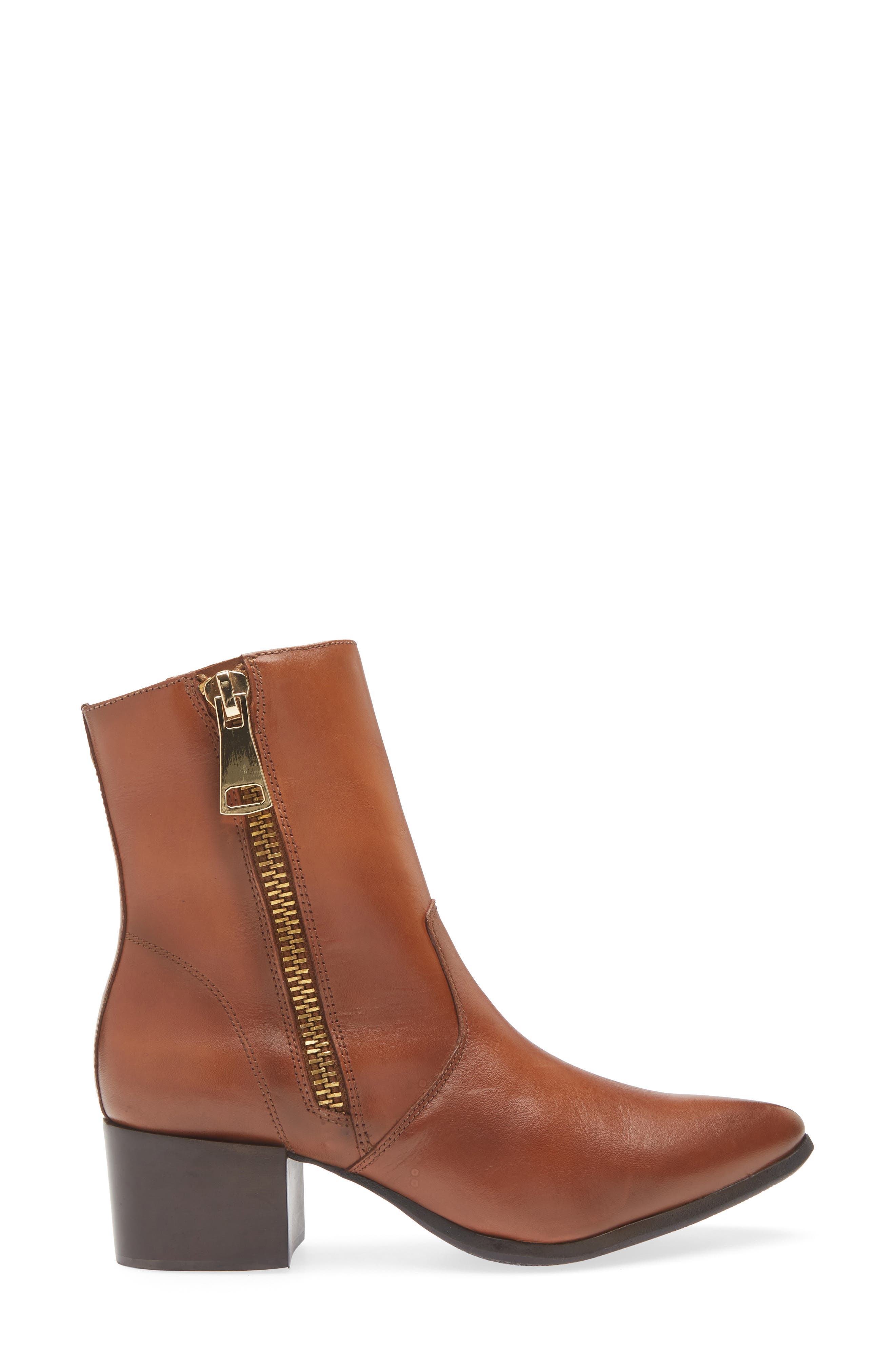 Leyla Block Heel Bootie, Alternate, color, WHISKEY LEATHER