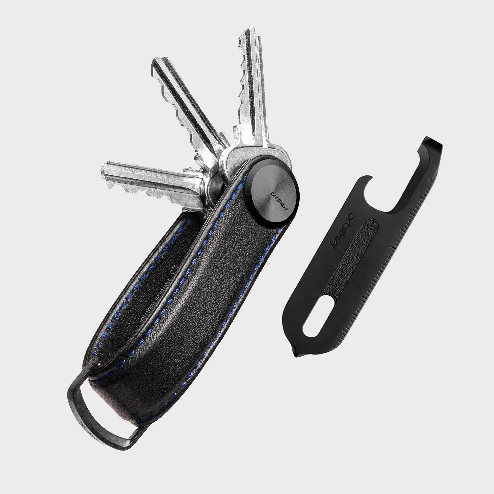 Orbitkey Key Organiser Pro + Multitool v2 Set, Alternate, color, Black/Blue