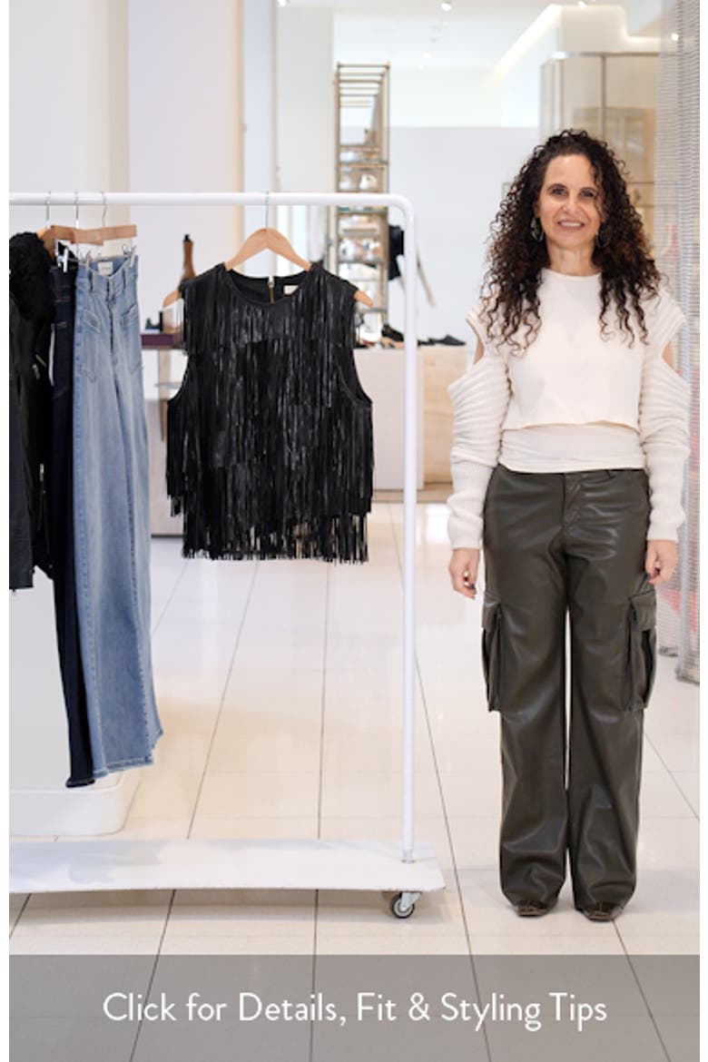 Leonie Leather Fringe Tank video