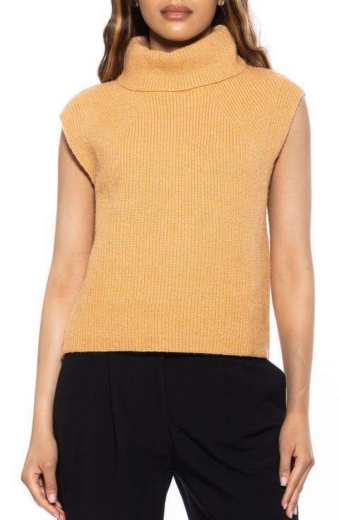 Jaylani Sleeveless Turtleneck Sweater
