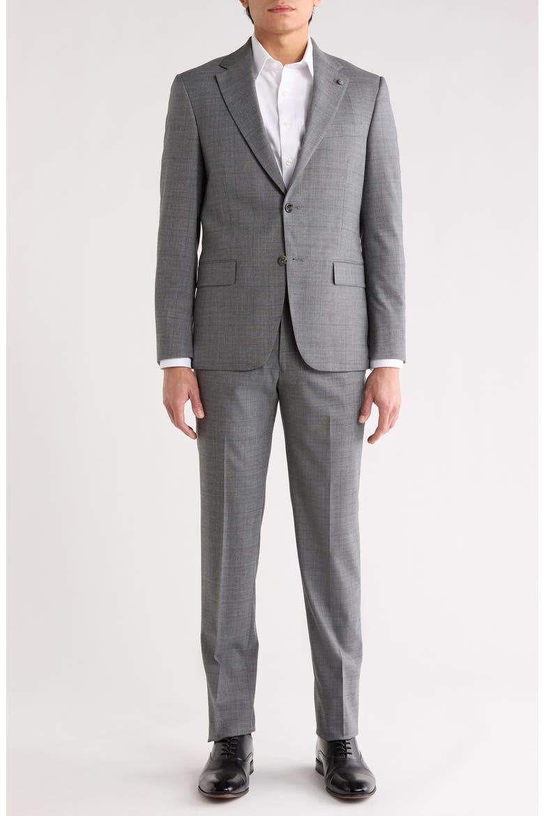 Stretch Wool Suit, Main, color, GREY