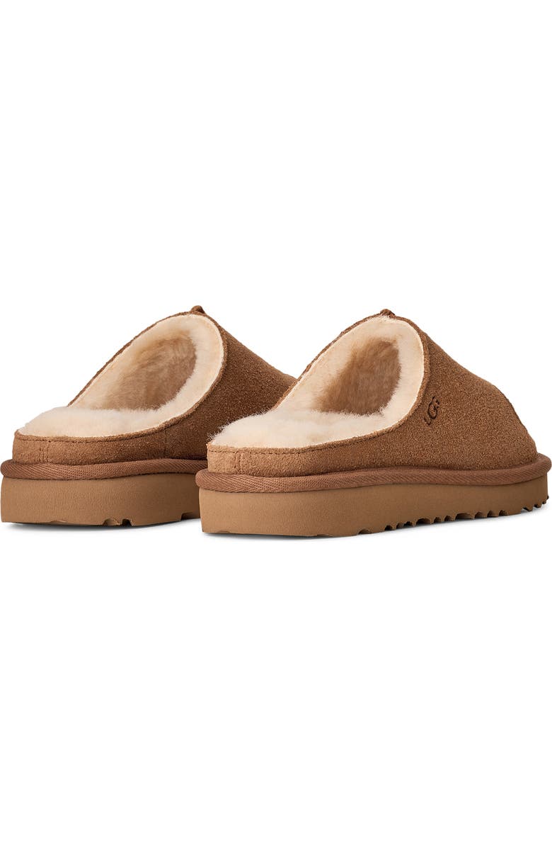 UGG<sup>®</sup> Kids' Greenport Genuine Shearling Lined Slide Sandal, Alternate, color, Chestnut