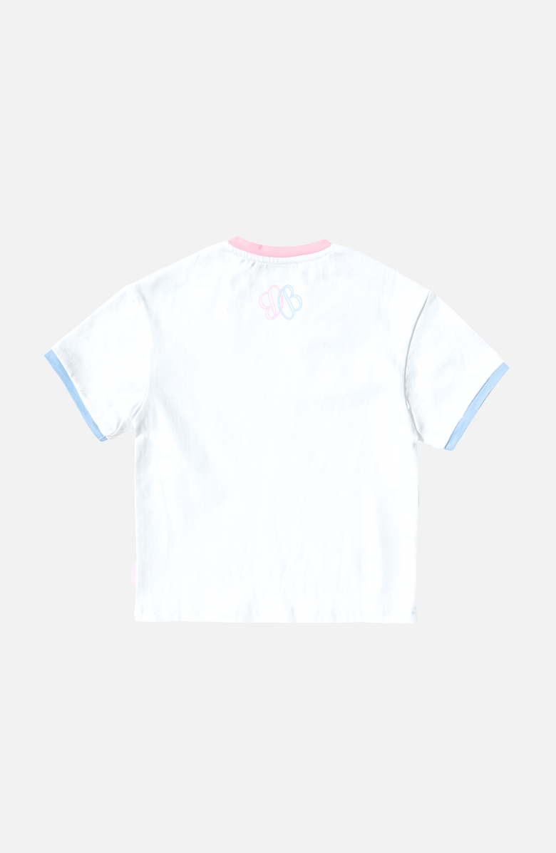 Bits & Bows Love Tennis T-Shirt, Alternate, color, White/Pink/Blue