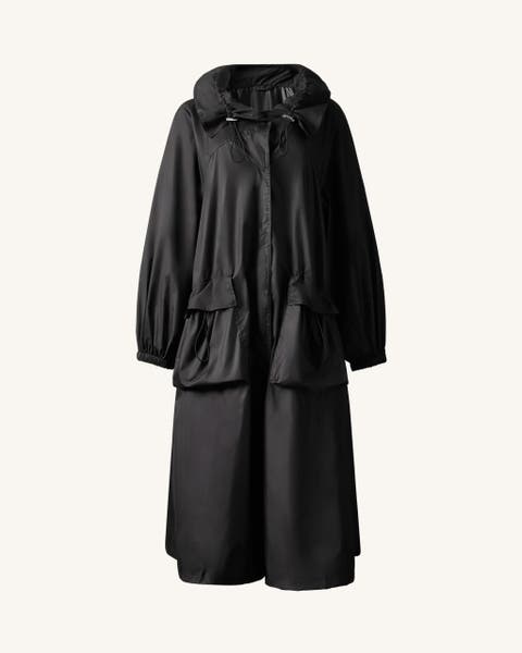 Long Parachute Shell Jacket