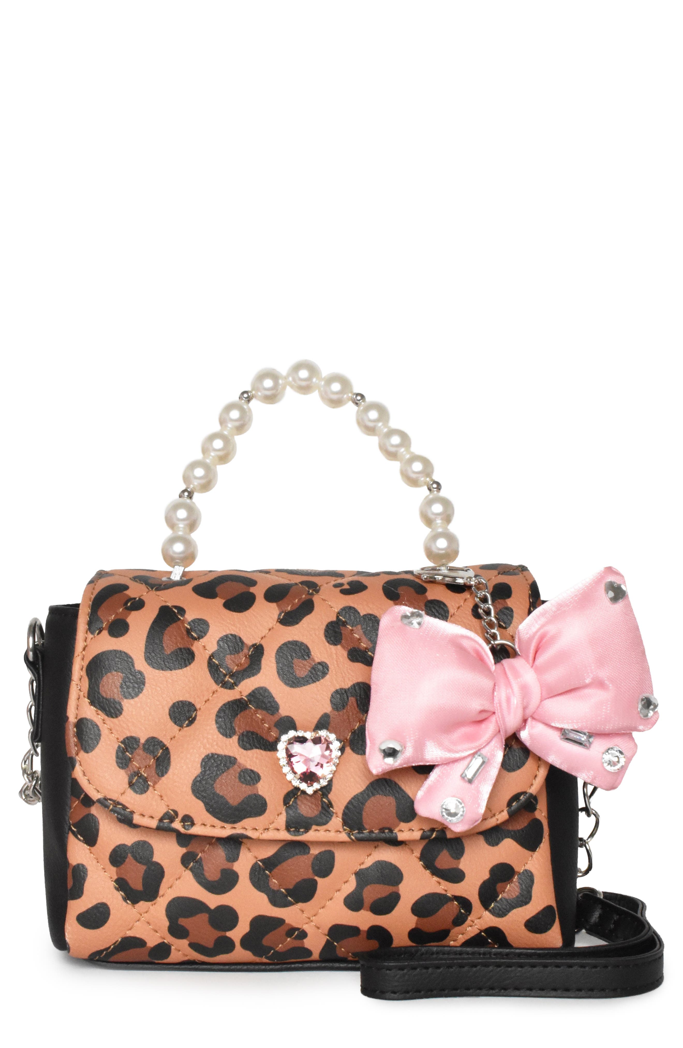 Kids' Leopard Top Handle Crossbody Bag