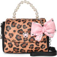 OMG Accessories Kids' Leopard Top Handle Crossbody Bag