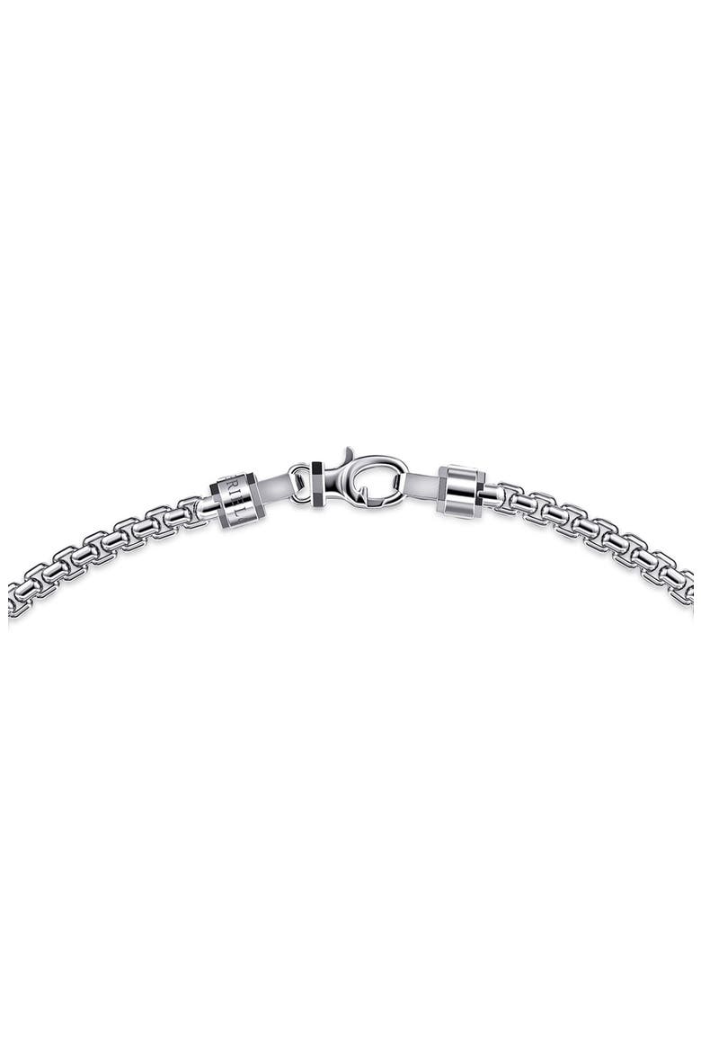 Men's Facets Sterling Silver Chain Necklace, Alternate, color, STERLING SILVER