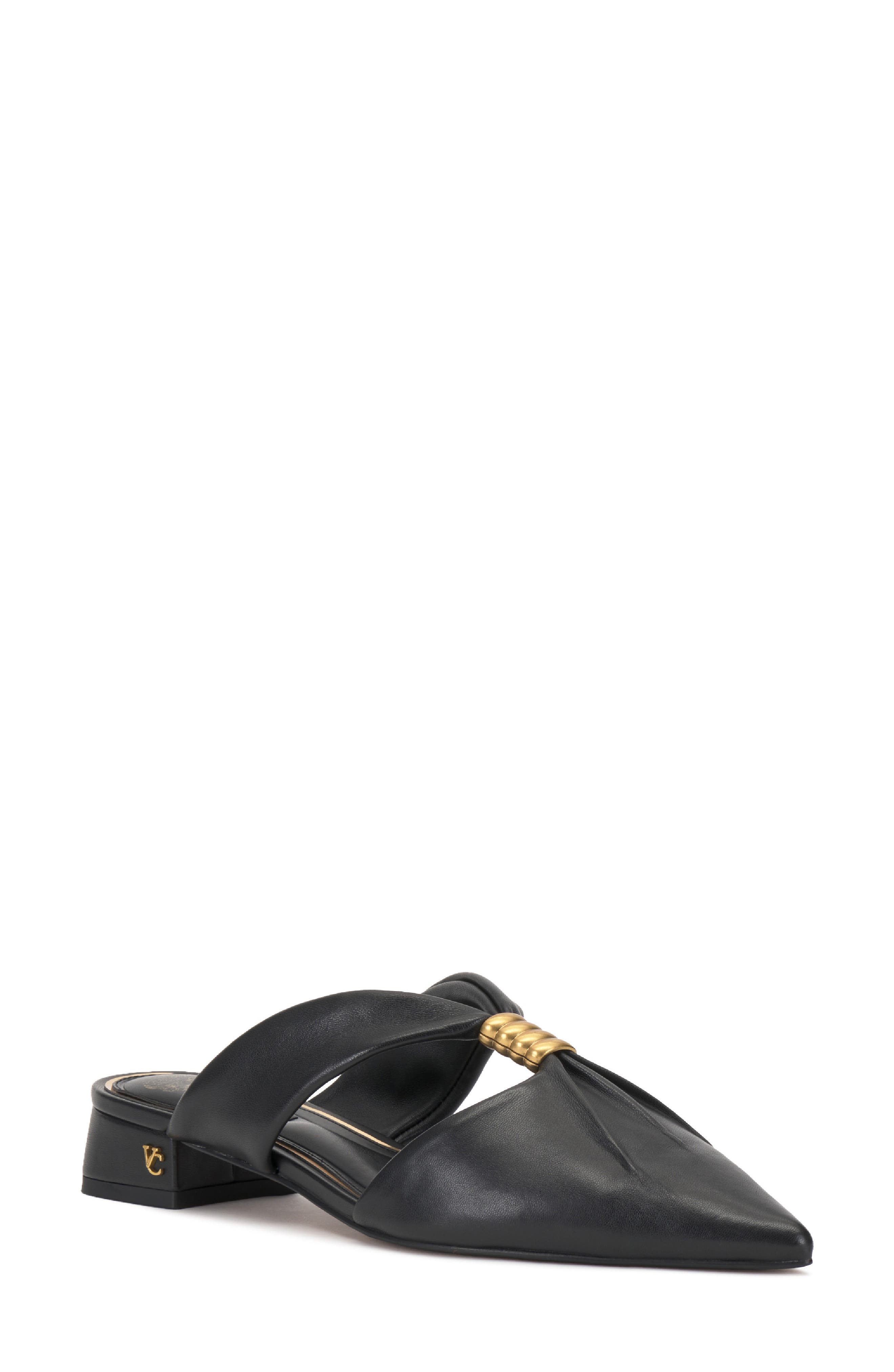 Vince Camuto Vanika Pointed Toe Mule, Main, color, Black