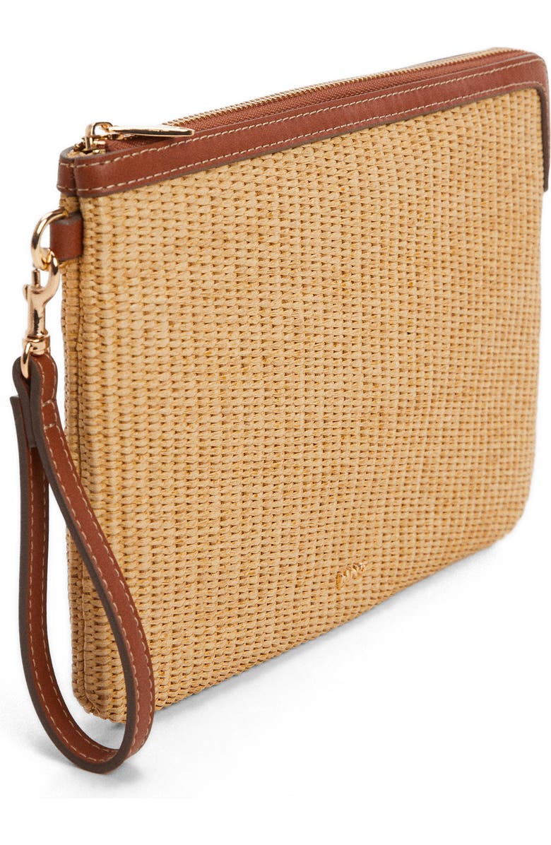 MANGO Woven Clutch, Alternate, color,