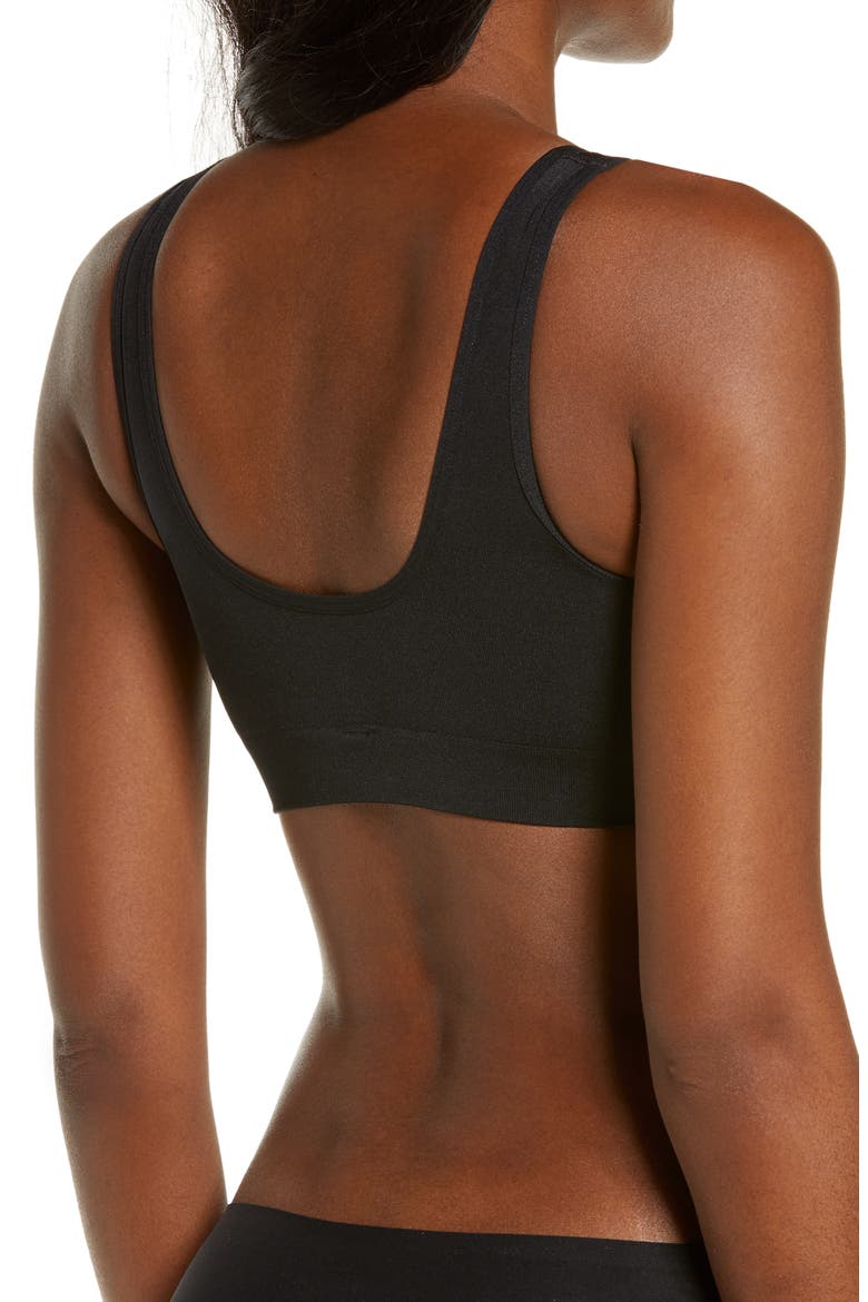 B-Smooth® Front Closure Bralette, Alternate, color, BLACK