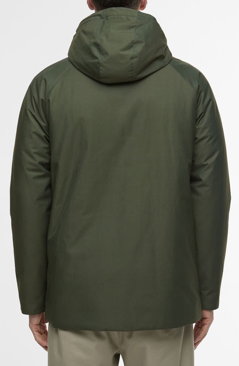 Barbour Modern Lorden Waterproof Hooded Jacket, Alternate, color, Olive