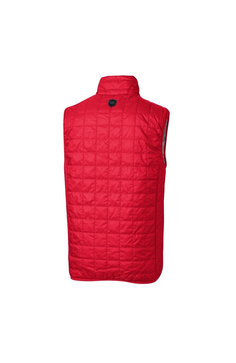Cutter & Buck Men's Cutter & Buck  Red Rocket City Trash Pandas Rainier PrimaLoft Big & Tall Eco Insulated Full-Zip Puffer Vest, Alternate, color, 