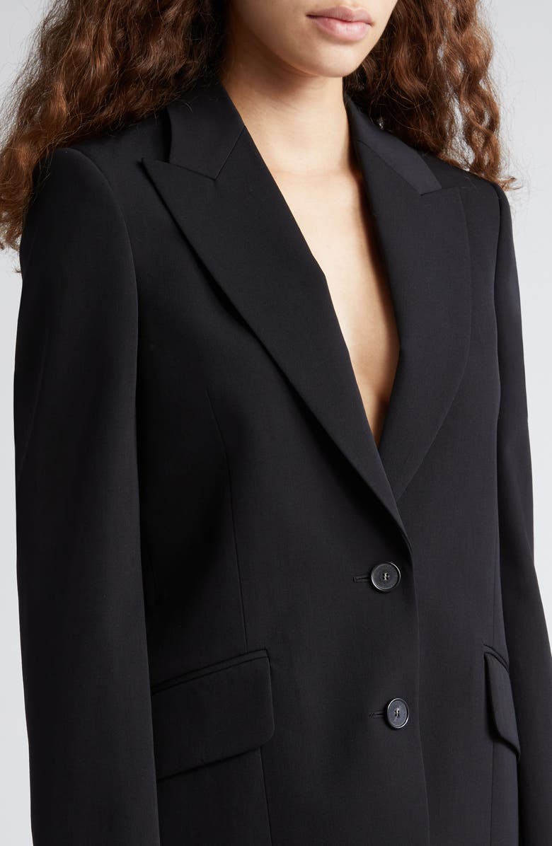 Stella McCartney Iconic Wool Stretch Gabardine Blazer, Alternate, color,