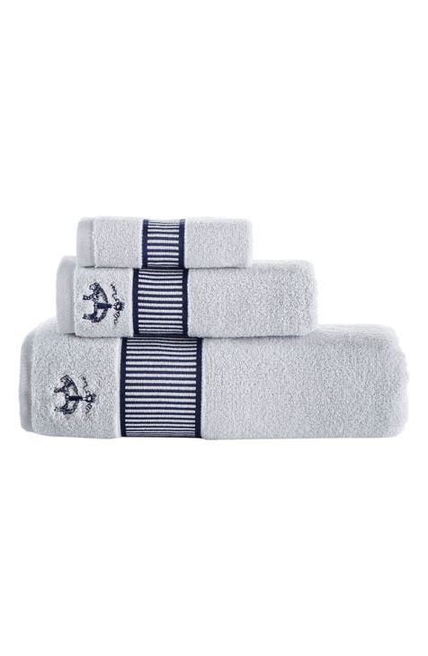 Fancy Border Turkish Cotton 3-Piece Towel Set