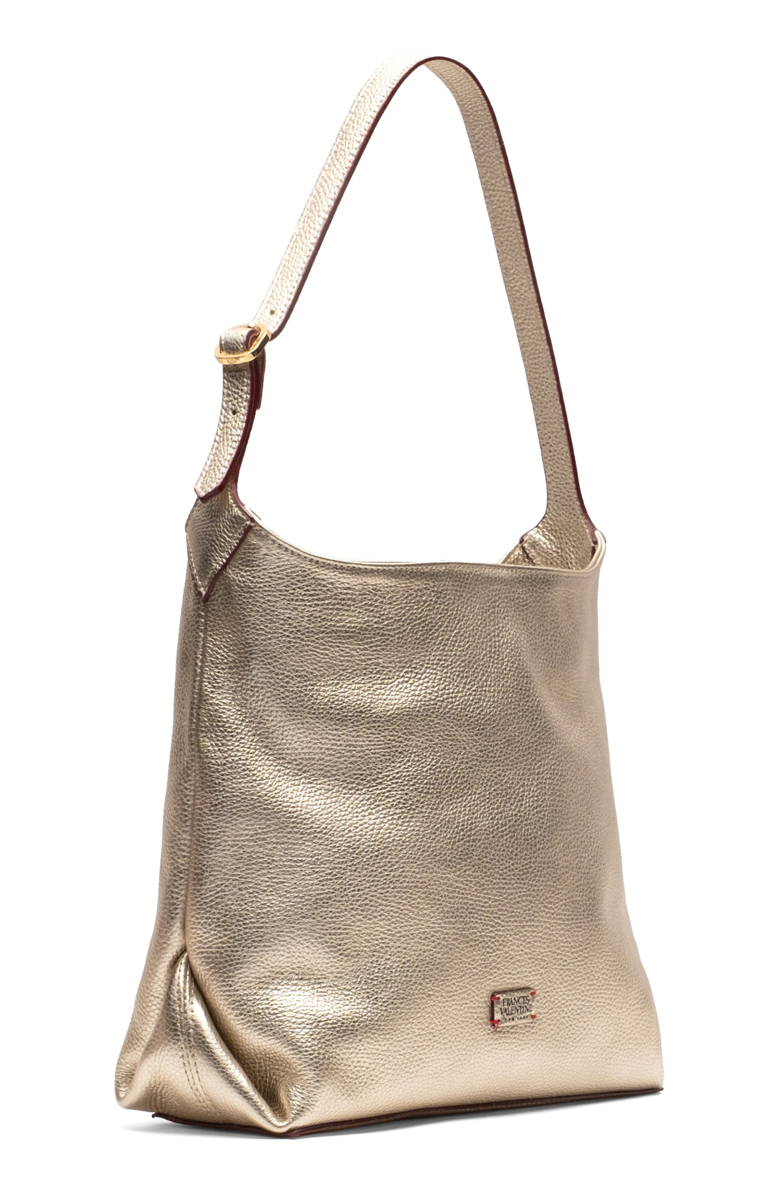 Brynn Leather Hobo, Alternate, color, GOLD