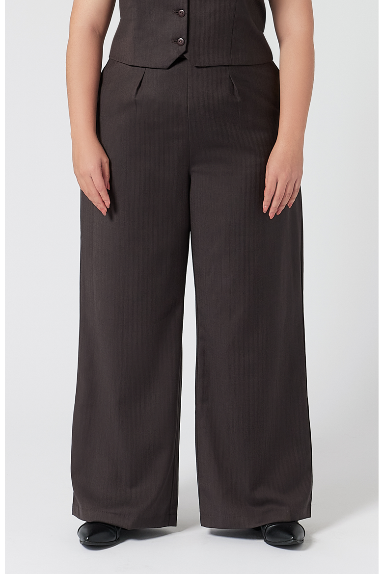 The Wool Wide Leg Pant For Full Hips And Thighs, Main, color, Deep Plum