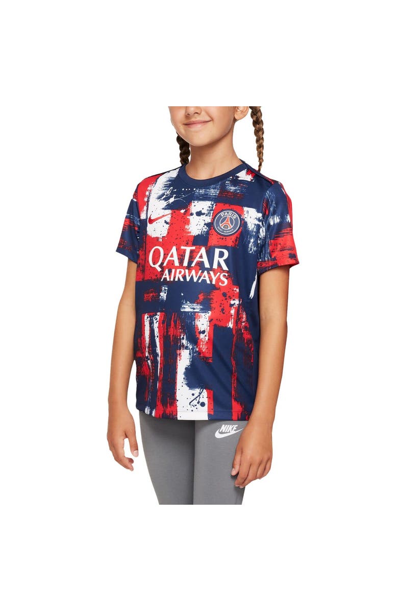 Nike Youth Nike  Navy Paris Saint-Germain 2024/25 Home Academy Pro Pre-Match Top, Main, color, 