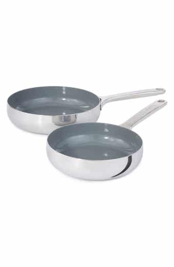 Belly Tri-Ply Stainless Steel 2-Piece Fry Pan Set