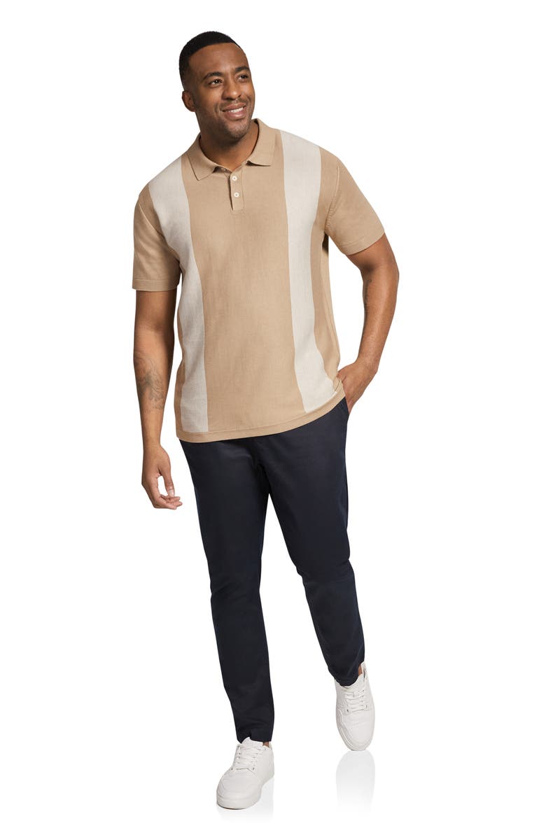 Johnny Bigg Jeremy Vertical Stripe Cotton Polo, Alternate, color, 