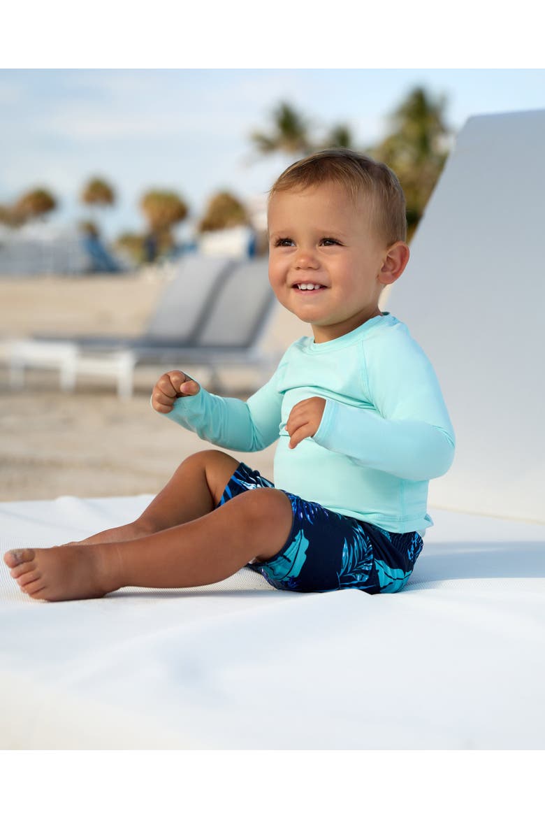 Baby's Long Sleeve Crew Neck Top for Sun and UV Protection, Alternate, color, Mint
