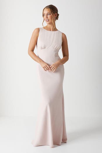 Coast Cowl Back Maxi Bridesmaid Dress in Black at Nordstrom, Size 10
