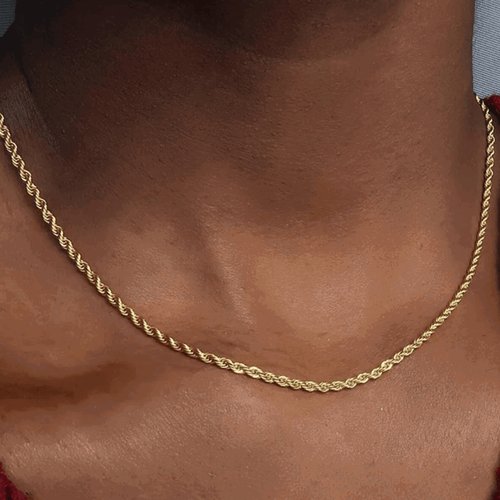 Hollywood Sensation Timeless Gold Rope Necklace In Gold