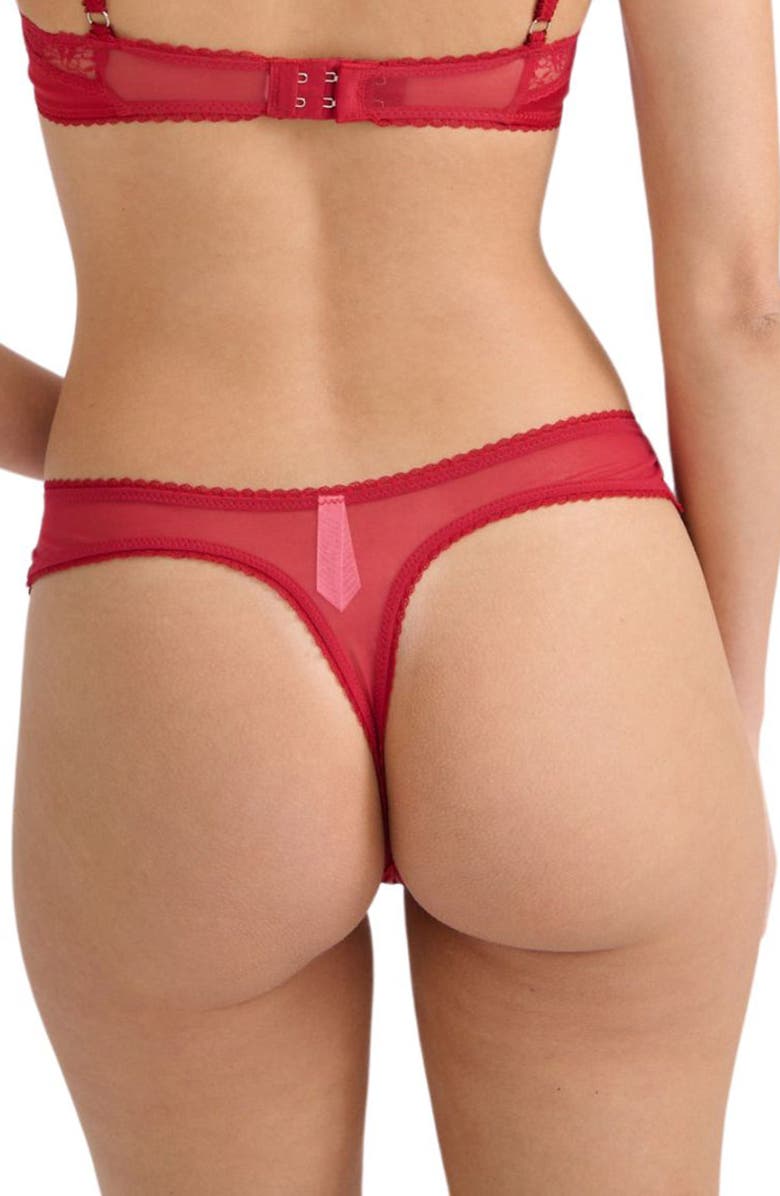 Kat The Label Amelie Thong, Alternate, color, Red