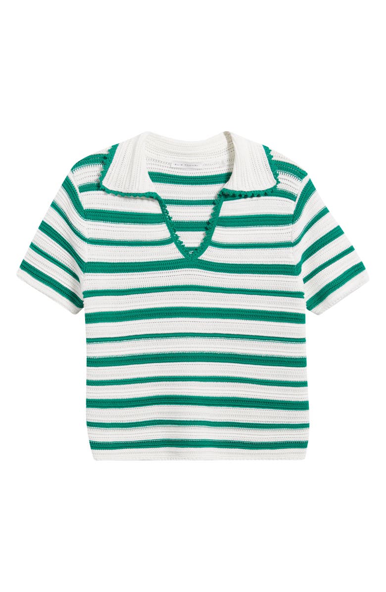 Elie Tahari Harlow Stripe Polo Sweater, Alternate, color,