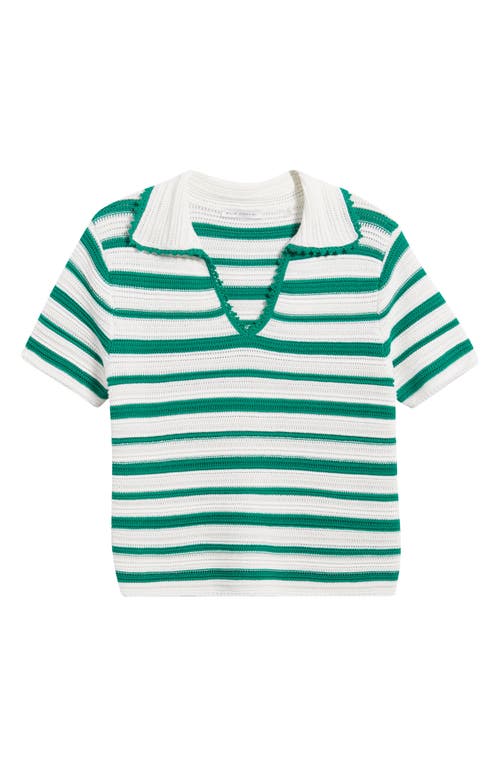 Elie Tahari Harlow Stripe Polo Sweater
