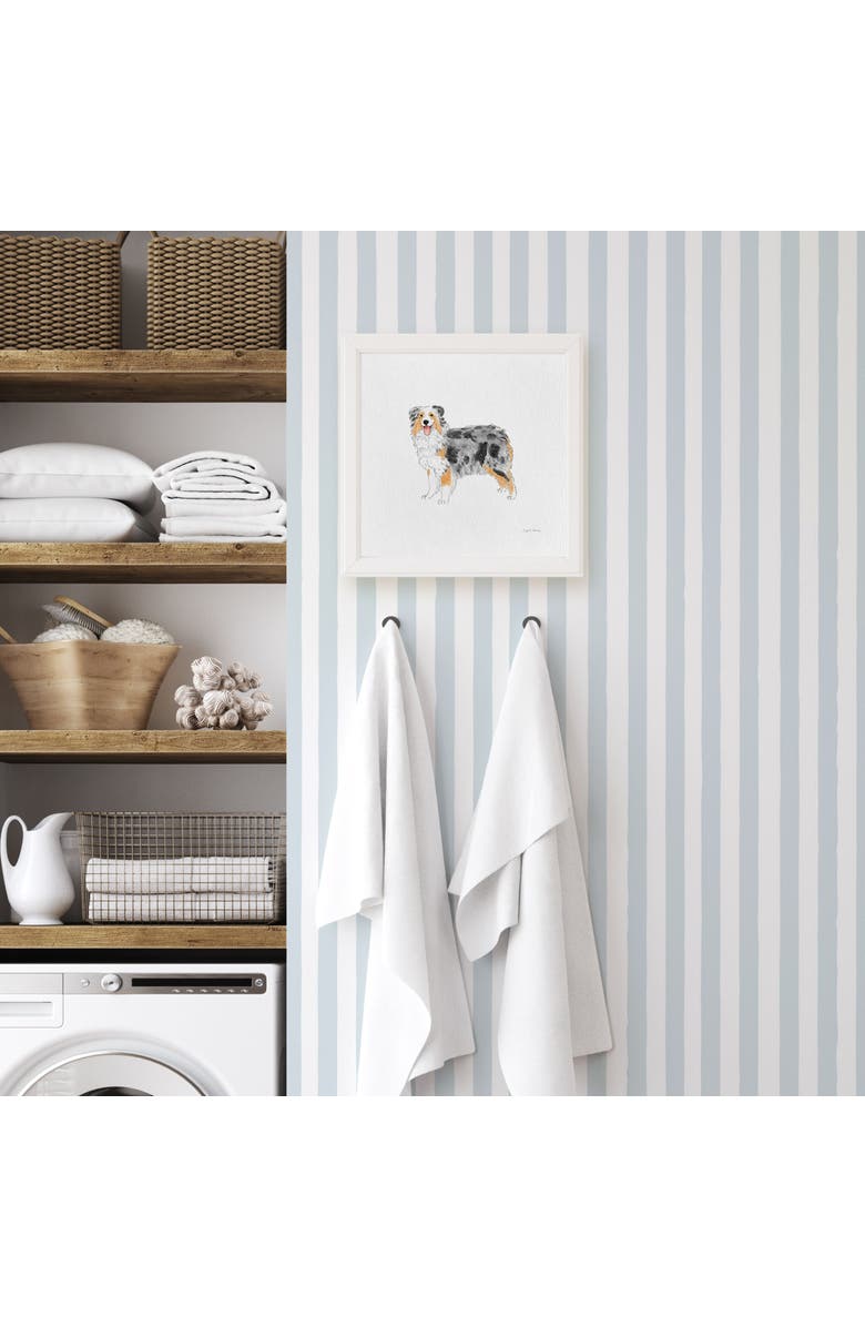 Ramus & Co Aussie Dog Framed Museum Quality 12" x 12" Art Print, Alternate, color, Multicolored