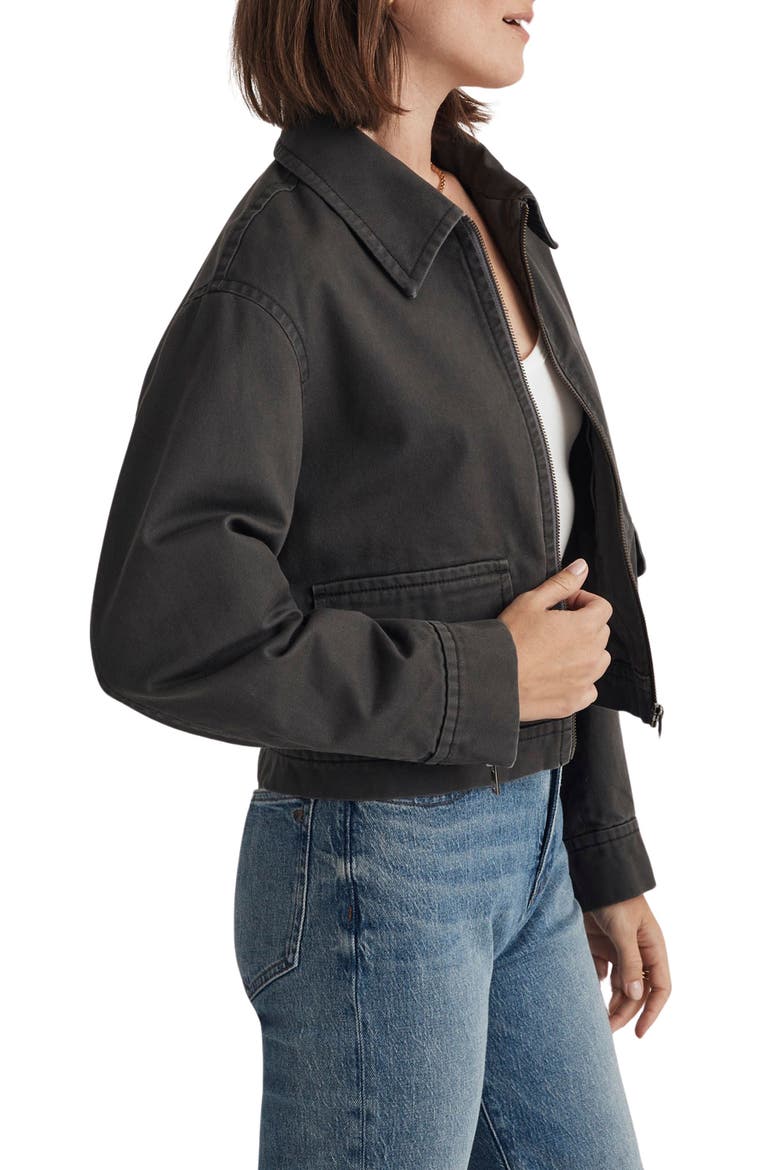 Crop (Re)generative Chino Utilitarian Jacket, Alternate, color, DARK PAVEMENT