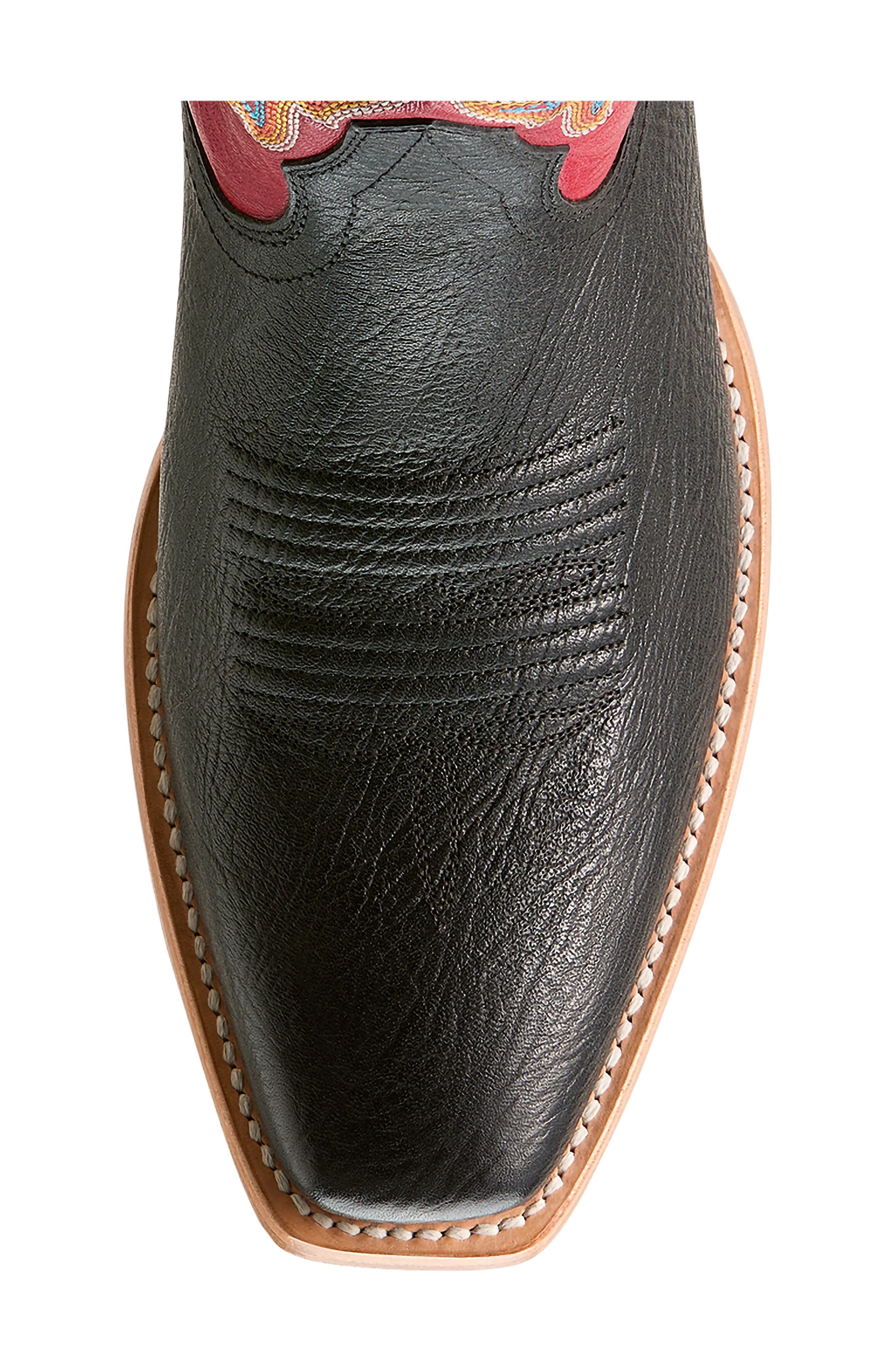 Bronc Stomper Western Boot, Alternate, color, BLACK