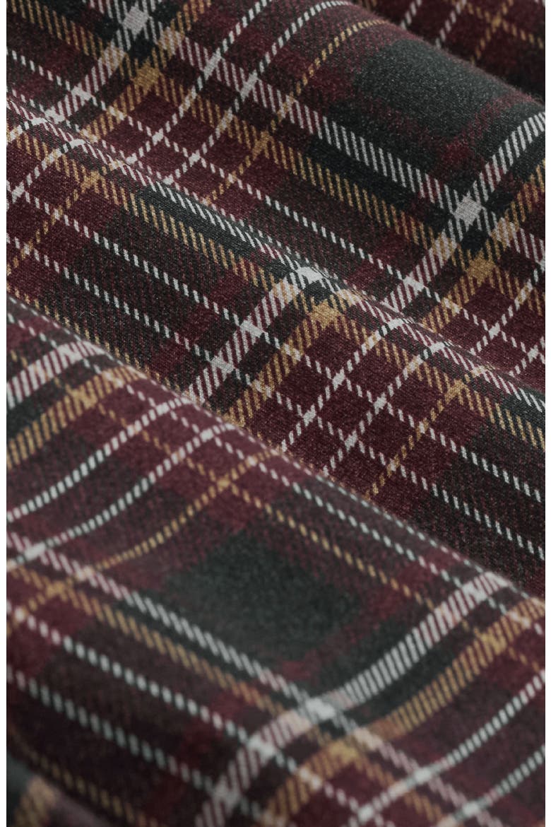 Devon OoohCotton Plaid Button Up Performance Shirt, Alternate, color, BURGUNDY