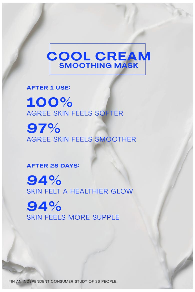 Cool Cream Smoothing Mask with Electric Daisy, Alternate, color, WHITE