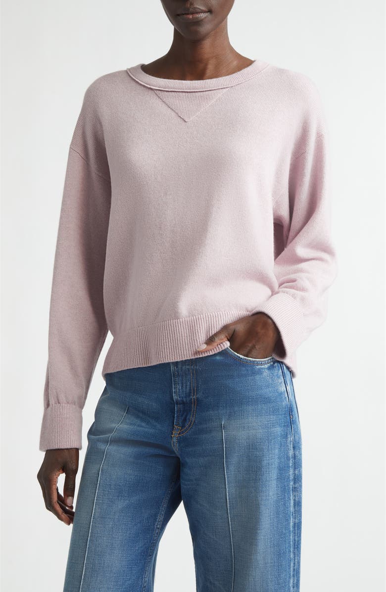 Johnstons of Elgin Stella Cashmere Sweater, Main, color, Lunan Pink