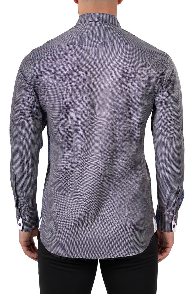 Einstein Contemporary Fit Button-Up Shirt, Alternate, color, BLUE