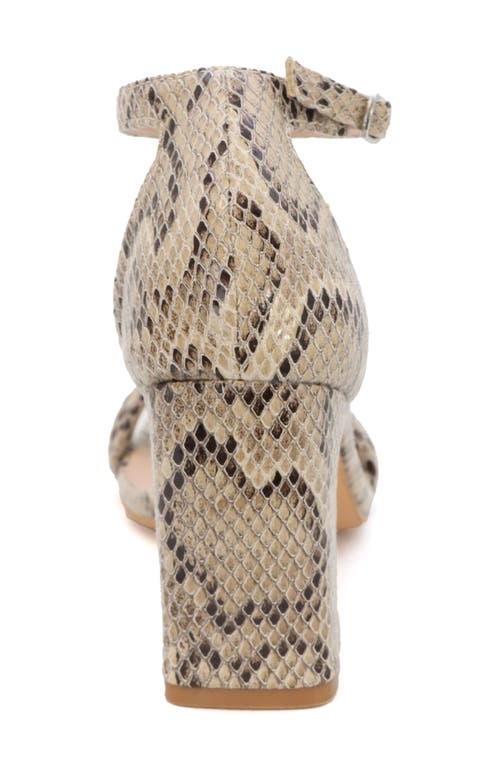 Yoki Selina Ankle Strap Sandal In Snake