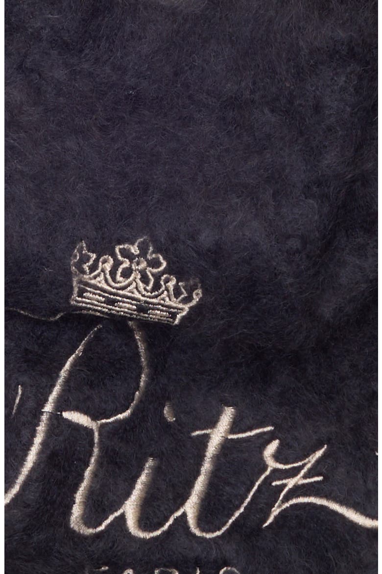 x The Ritz Paris Cashmere Scarf, Alternate, color, NAVY