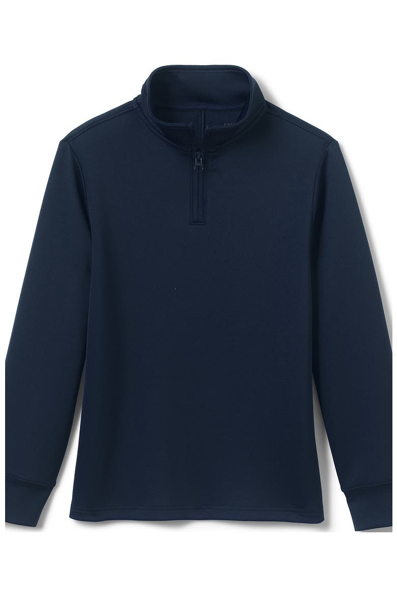 School Uniform Kids Quarter Zip Pullover, Main, color, Classic Navy