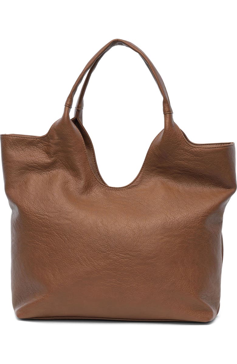Urban Originals The Royale Vegan Leather Tote, Alternate, color, Chocolate