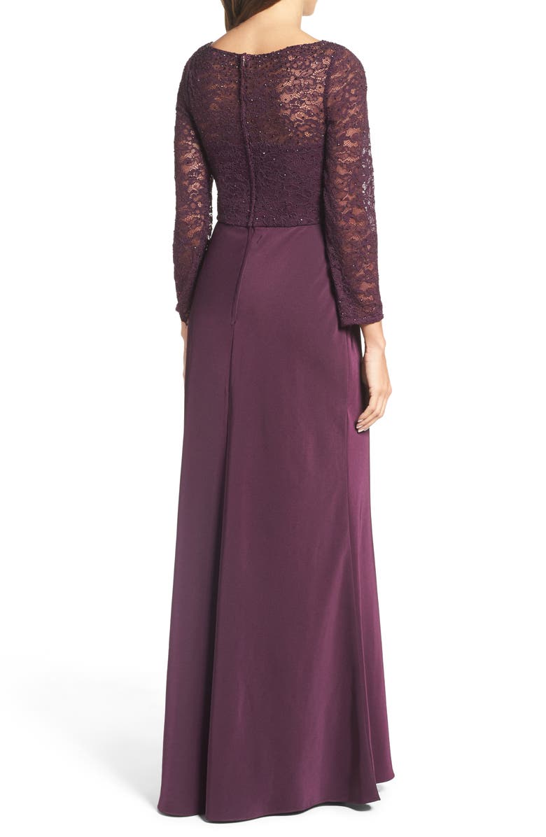 La Femme Embellished Gown, Alternate, color, 