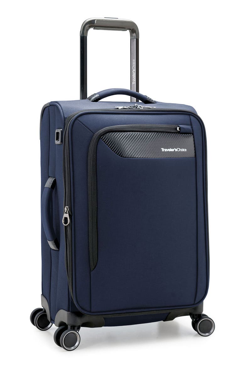 Caymen 22-Inch Spinner Carry-On, Alternate, color, NAVY