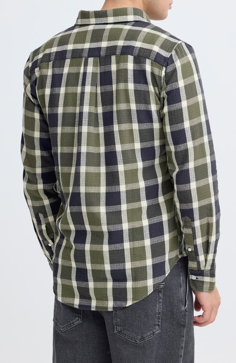 CASUAL FRIDAY Check Regular Fit Cotton Button-Up Shirt, Alternate, color, Beetle