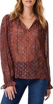 PAIGE Fia Long Sleeve Top
