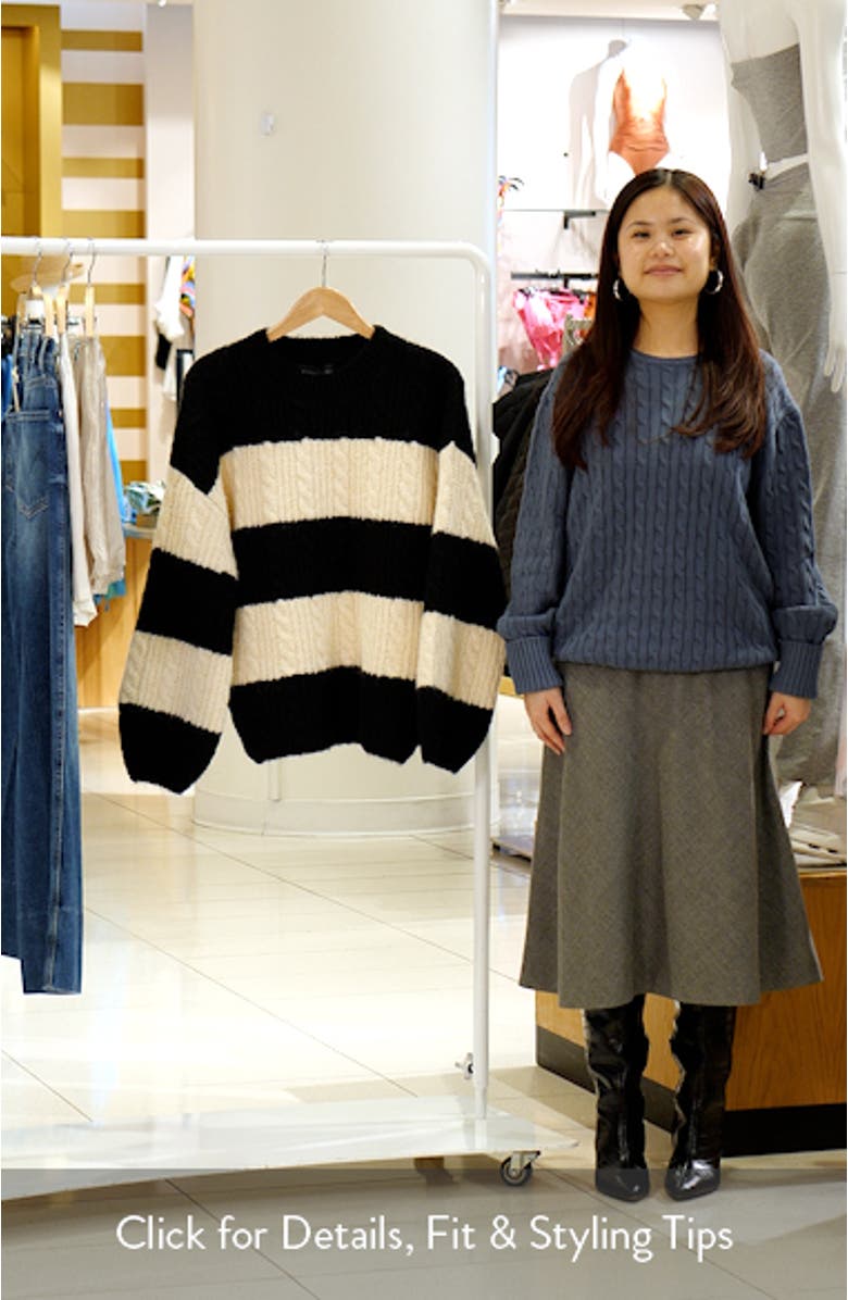 Stripe Chunky Sweater, sales video thumbnail