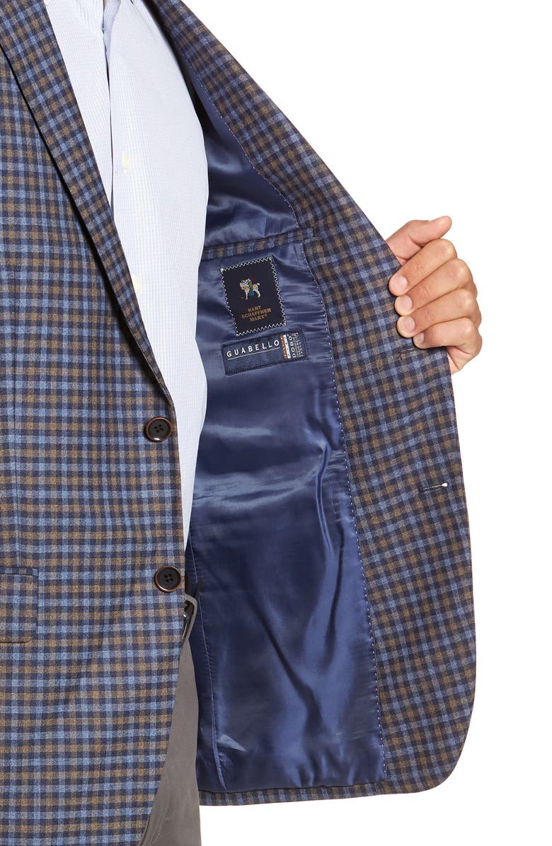 Hart Schaffner Marx Classic Fit Check Wool Sport Coat, Alternate, color, 