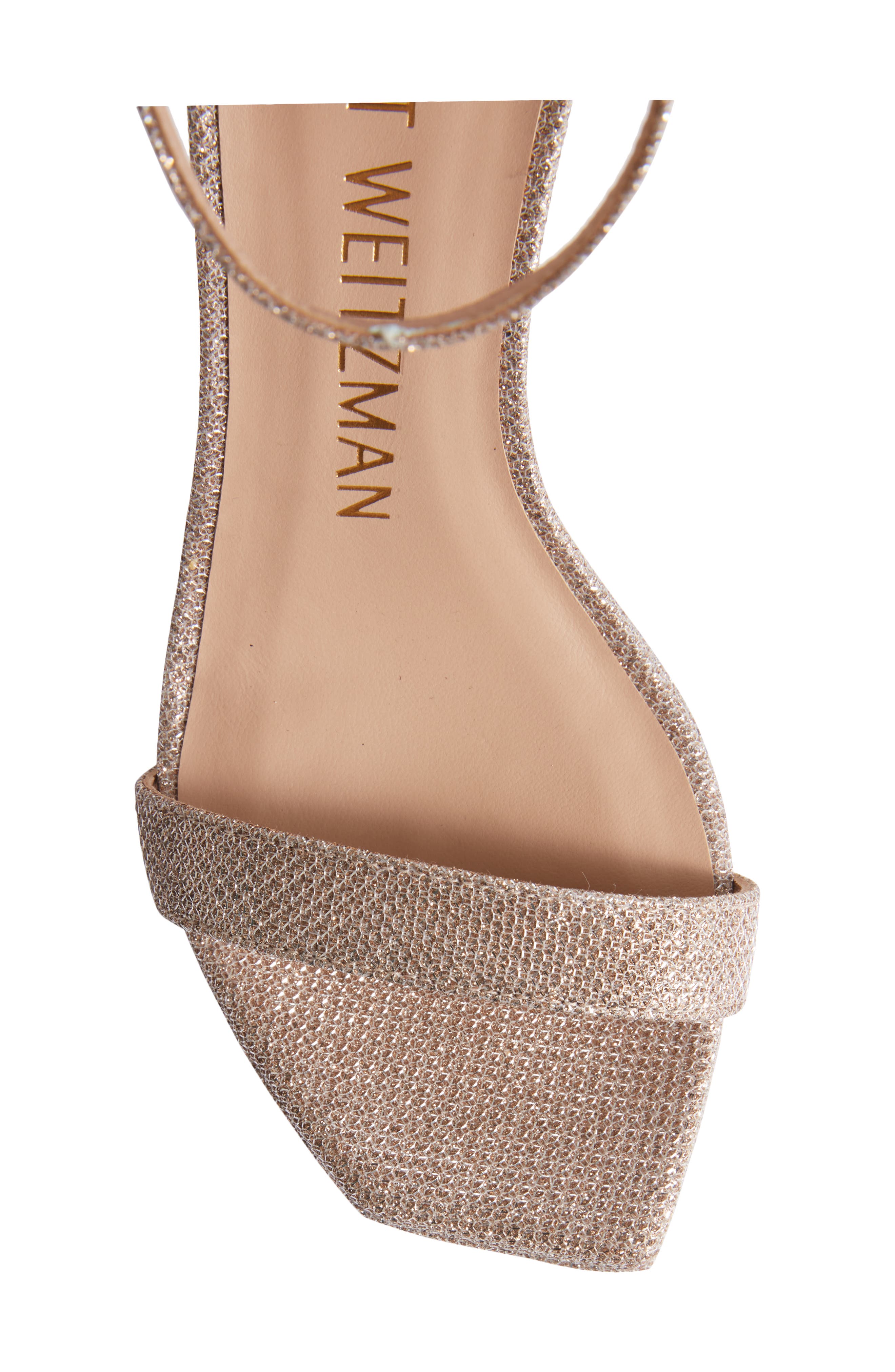 Nunaked Party Platform Ankle Strap Sandal, Alternate, color, POUDRE NEW NOIR