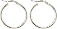 Argento Vivo Sterling Silver Tubular Hoop Earrings
