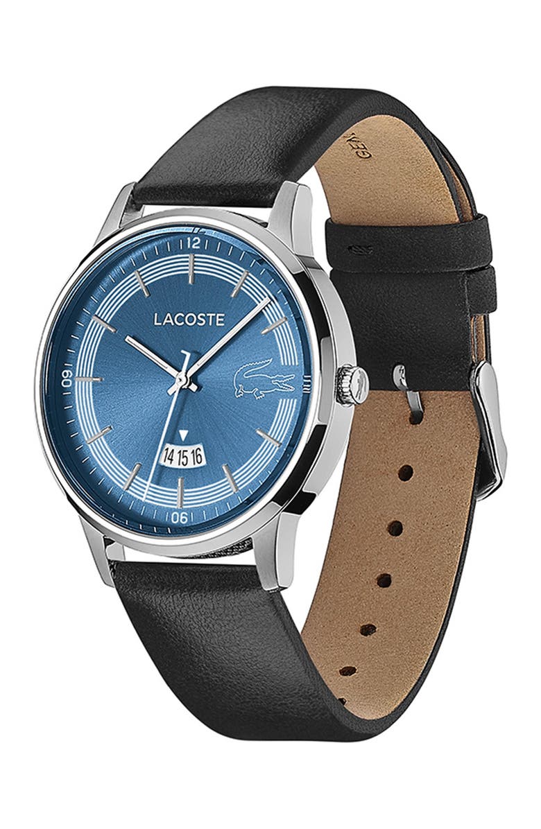 Lacoste Men's Madrid Leather Strap Watch, 41mm, Main, color,