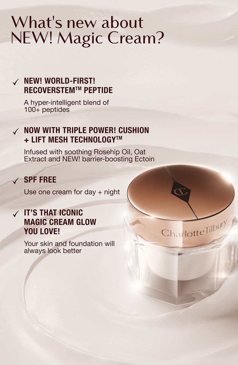 Charlotte Tilbury Magic Cream Anti-Aging Moisturizer with Hyaluronic Acid, Alternate, color, 